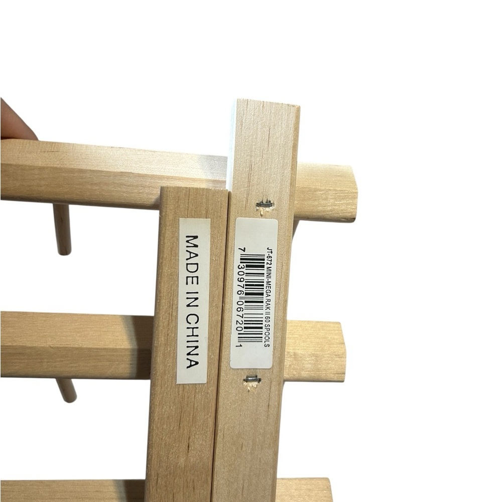 June Tailor Wooden Thread Rack 60 Spool Sewing Organizer Holder - Picture 4 of 5